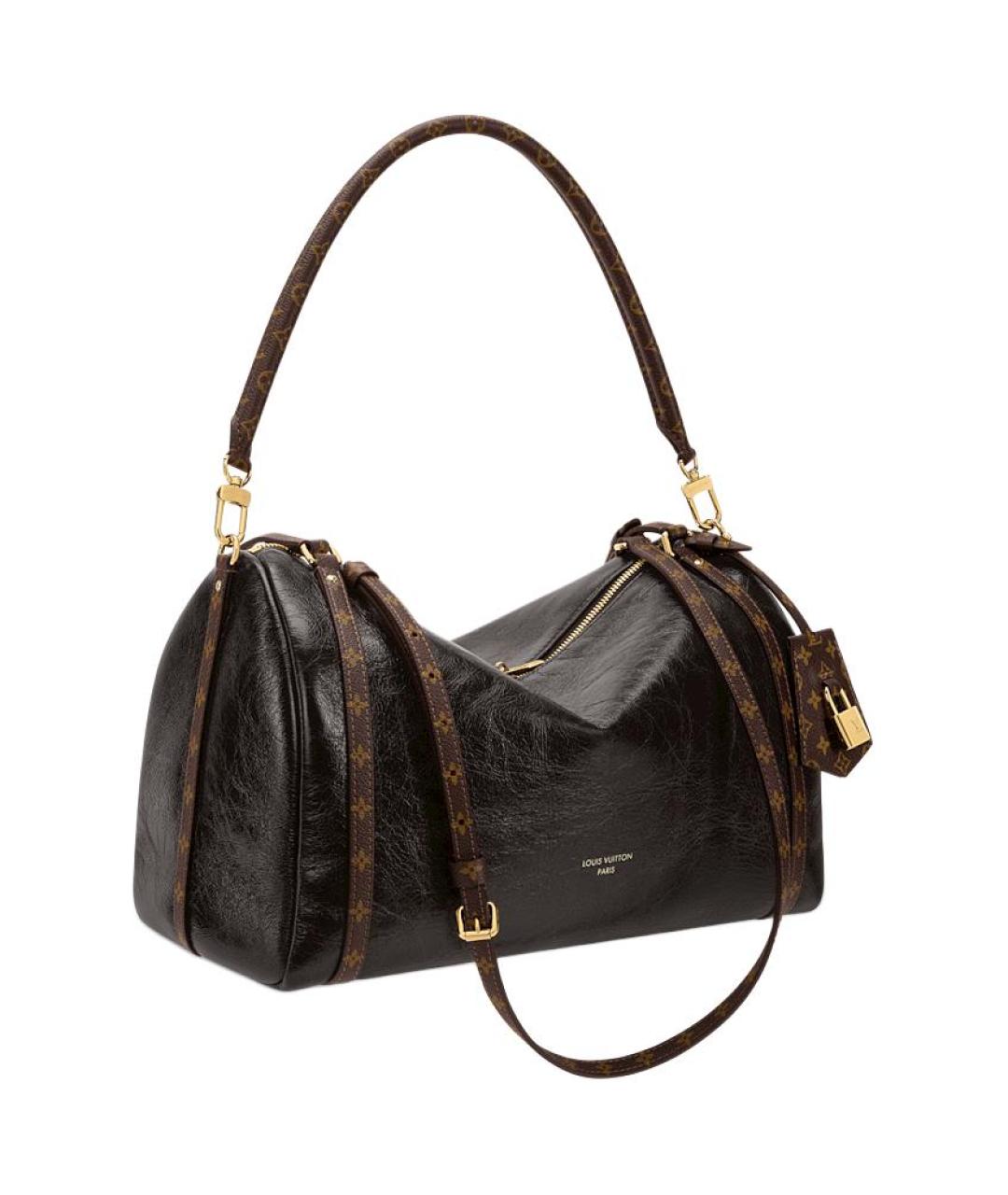 LOUIS VUITTON Коричневая кожаная сумка через плечо, фото 2