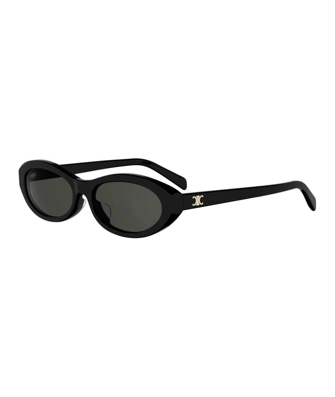 CELINE Черные пластиковые солнцезащитные очки, фото 1