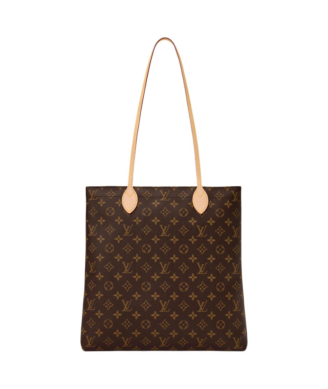 LOUIS VUITTON Коричневая сумка тоут из канвы, фото 3