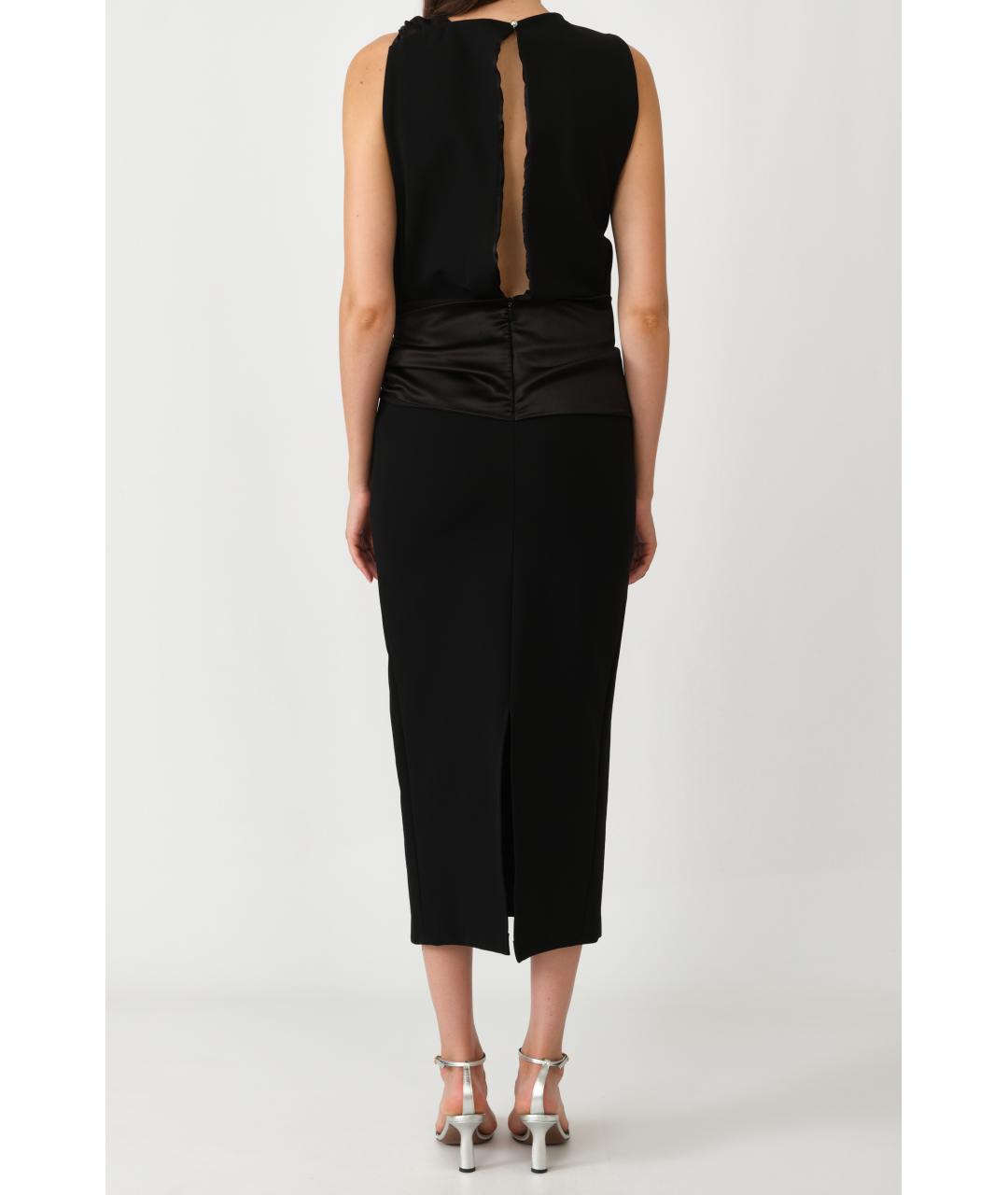 LANVIN Черное вискозное вечернее платье, фото 5