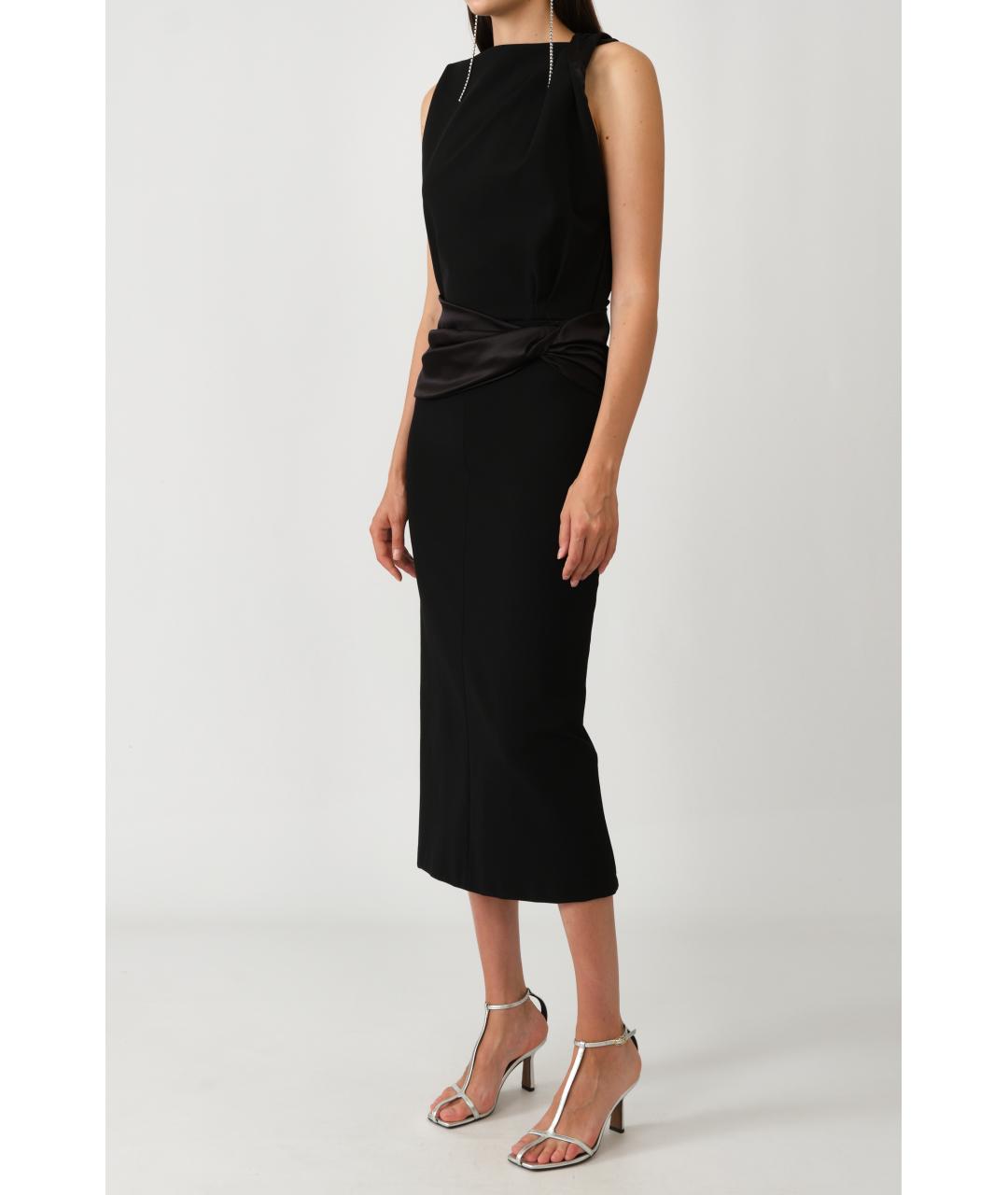 LANVIN Черное вискозное вечернее платье, фото 2