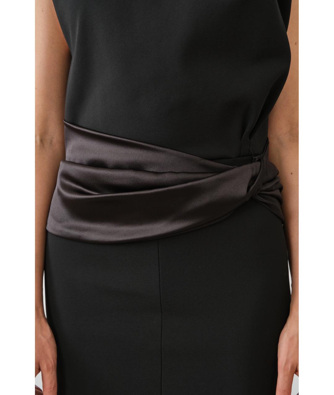 LANVIN Черное вискозное вечернее платье, фото 6