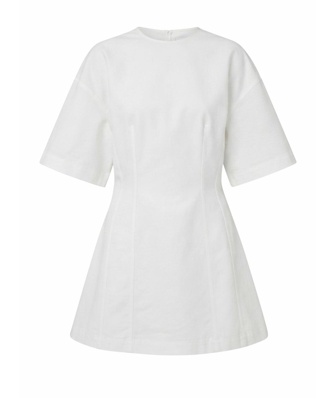 Carven Белое хлопковое повседневное платье, фото 1
