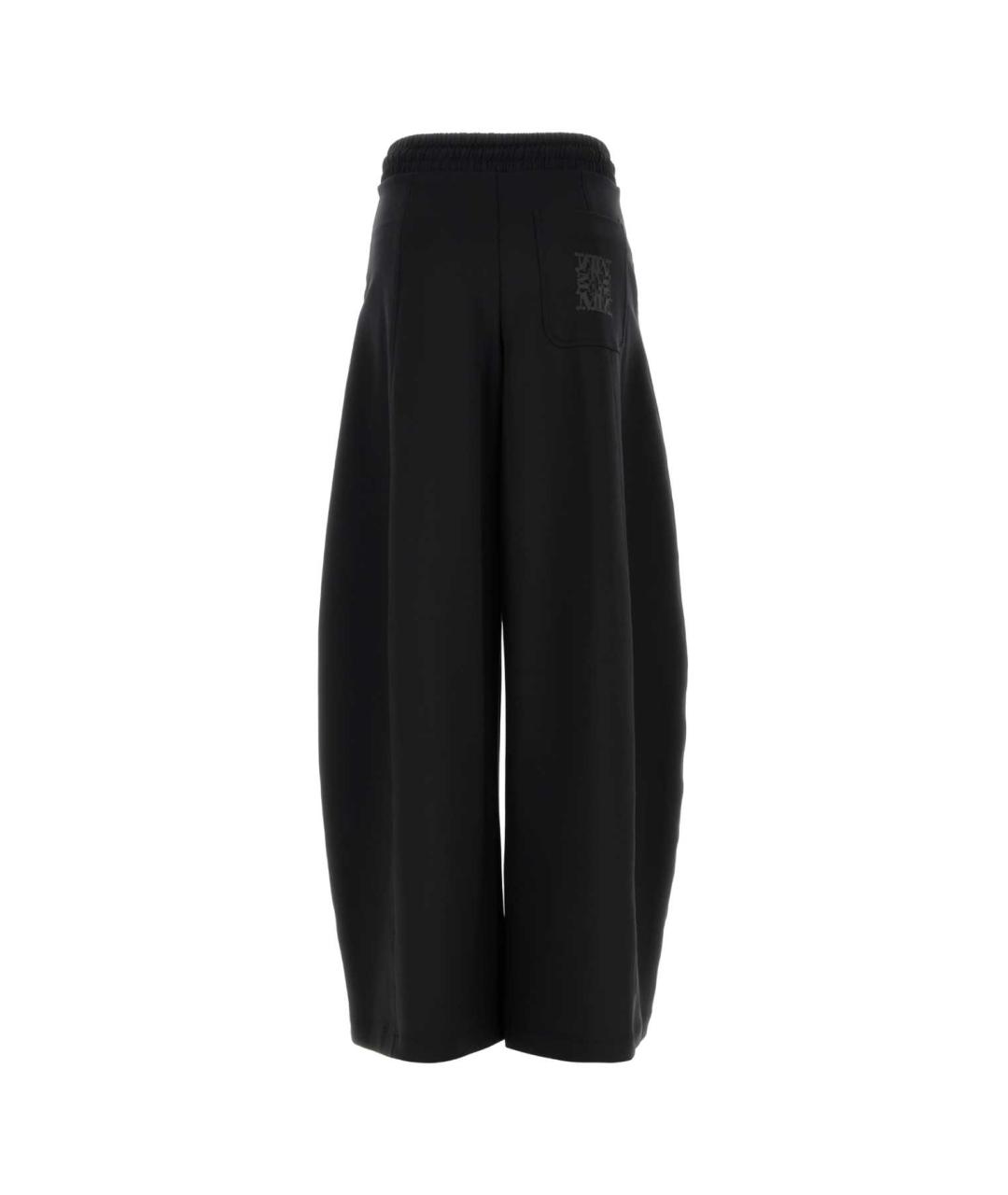 MAX MARA Черные хлопковые прямые брюки, фото 2