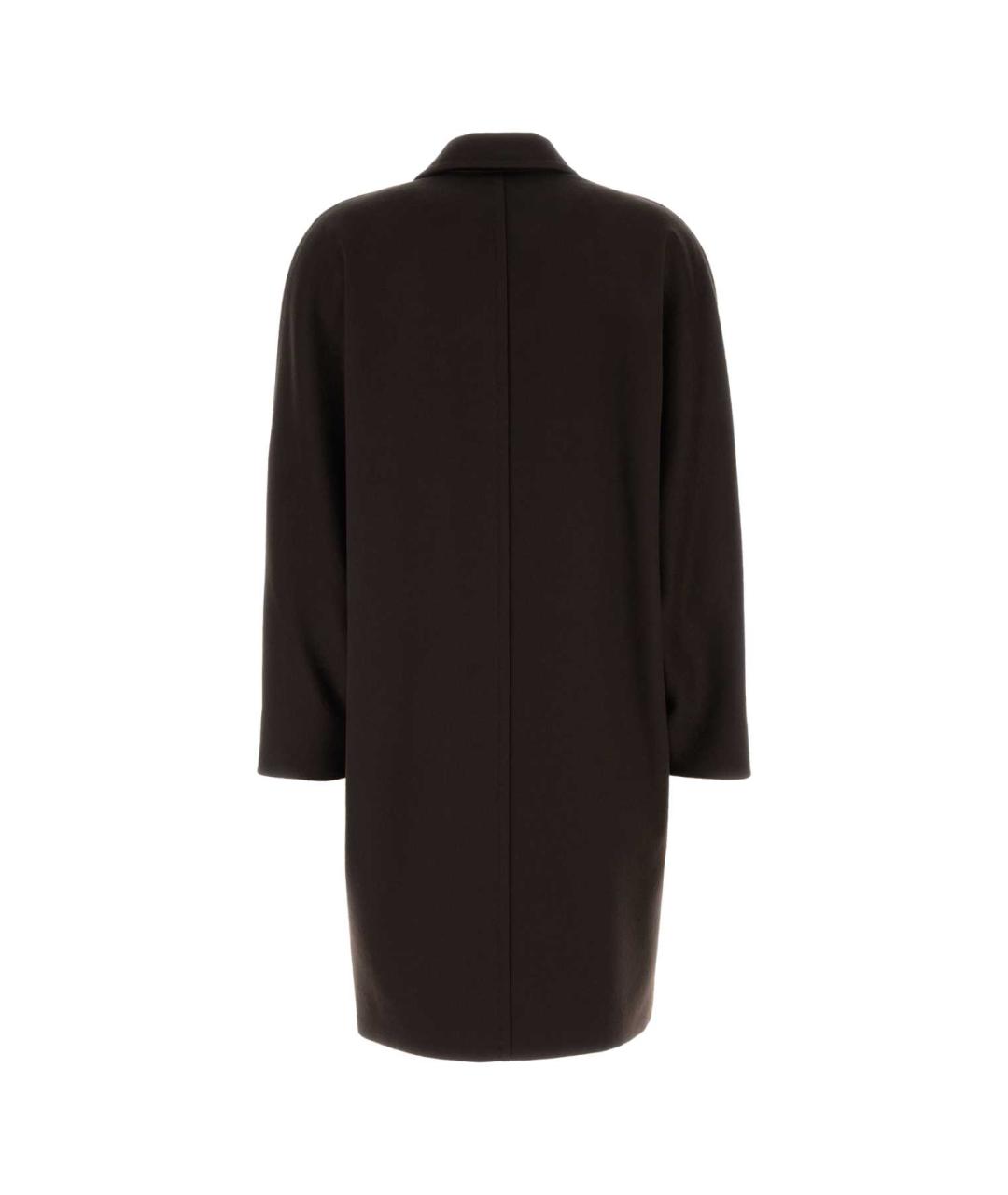 MAX MARA STUDIO Коричневое шерстяное пальто, фото 2
