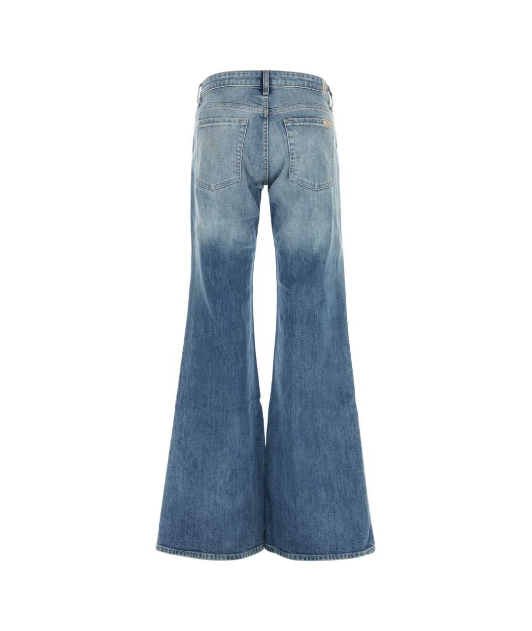 7 FOR ALL MANKIND Голубые джинсы клеш, фото 2