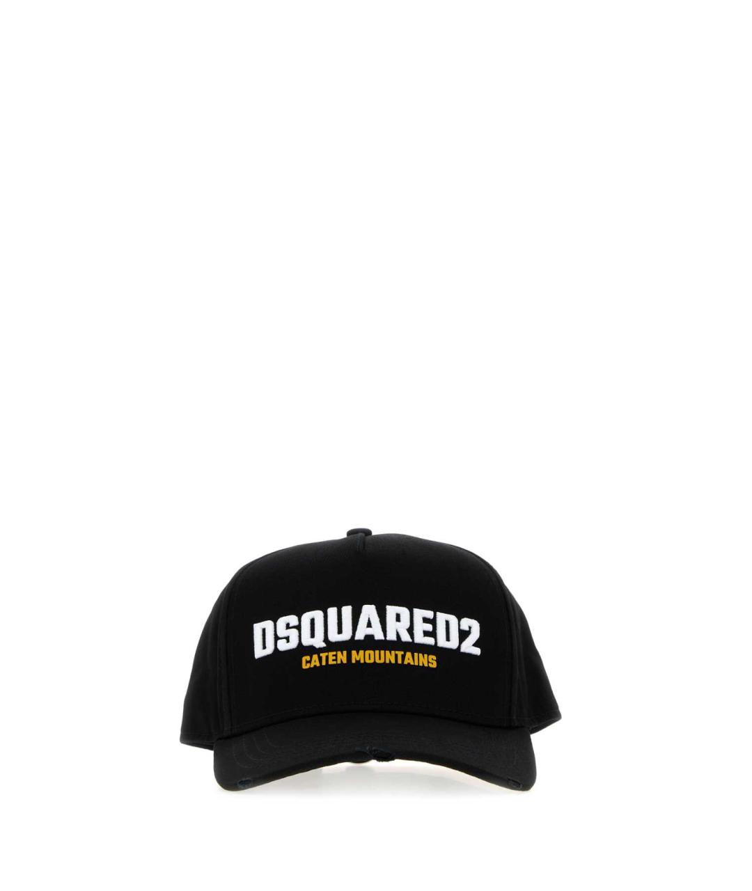 DSQUARED2 Черная хлопковая кепка/бейсболка, фото 1