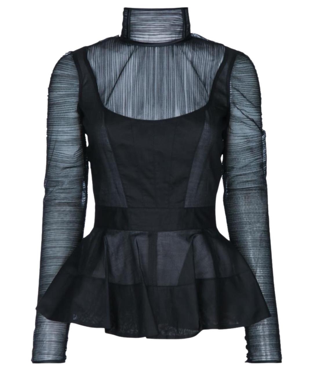 ELISABETTA FRANCHI Черная блузы, фото 1