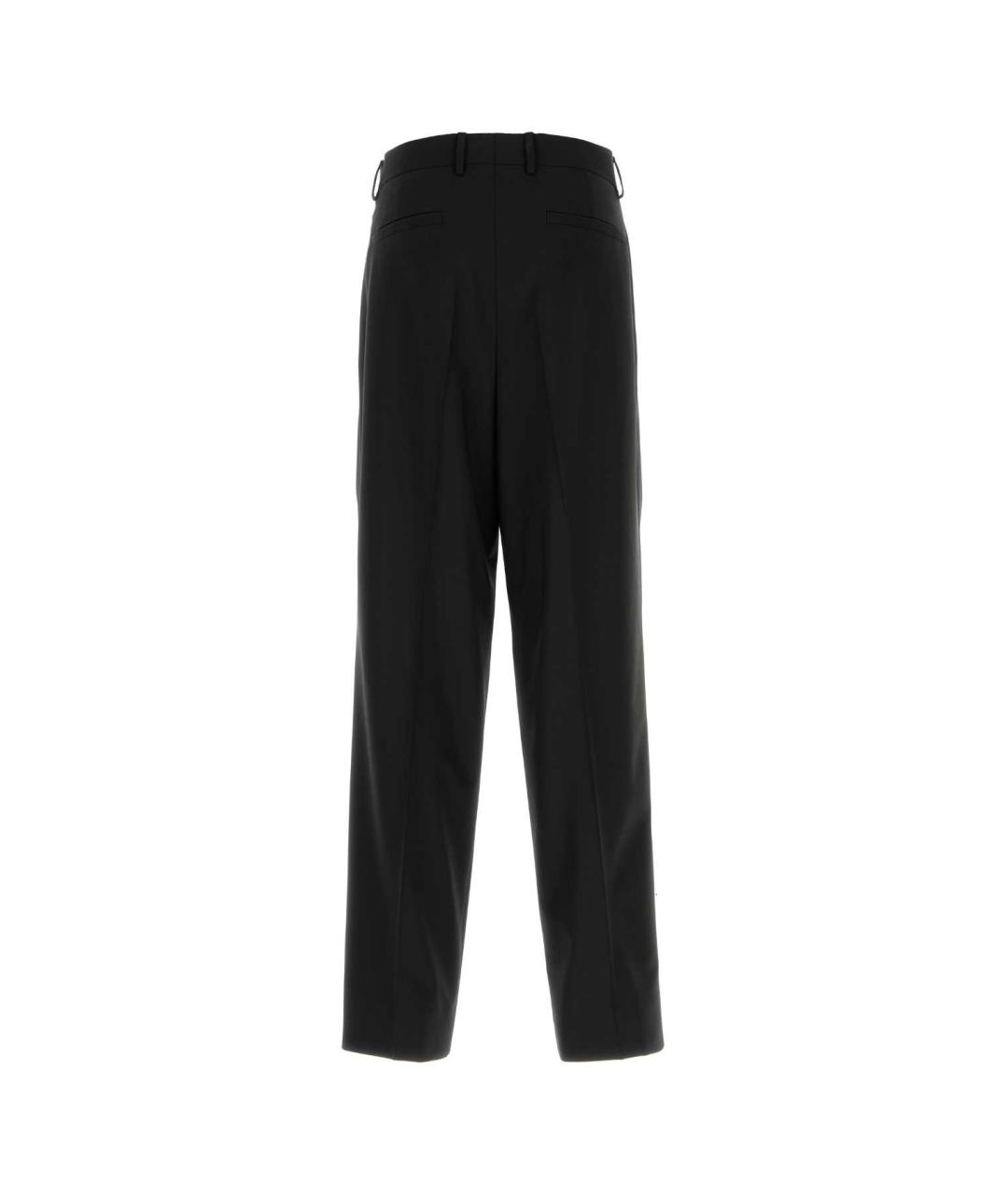 DOLCE&GABBANA Черные шерстяные классические брюки, фото 2