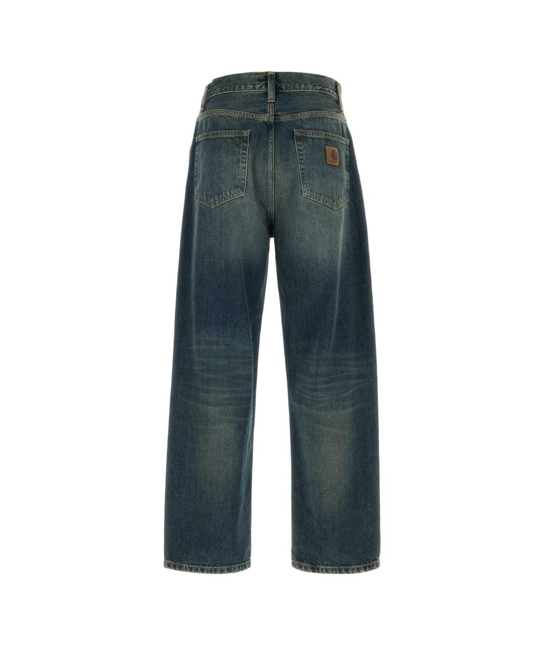 CARHARTT WIP Синие хлопковые прямые джинсы, фото 2
