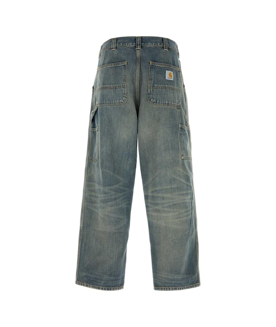 CARHARTT WIP Синие хлопковые повседневные брюки, фото 2