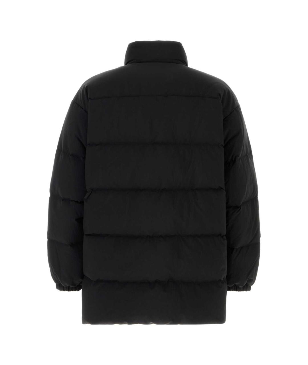 JIL SANDER Черное полиамидовое пальто, фото 2