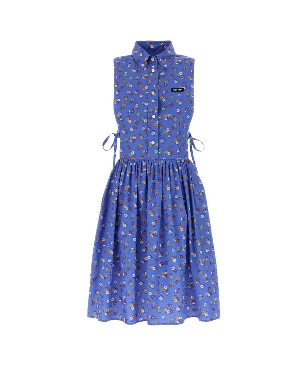 MIU MIU Мульти хлопковое повседневное платье, фото 1