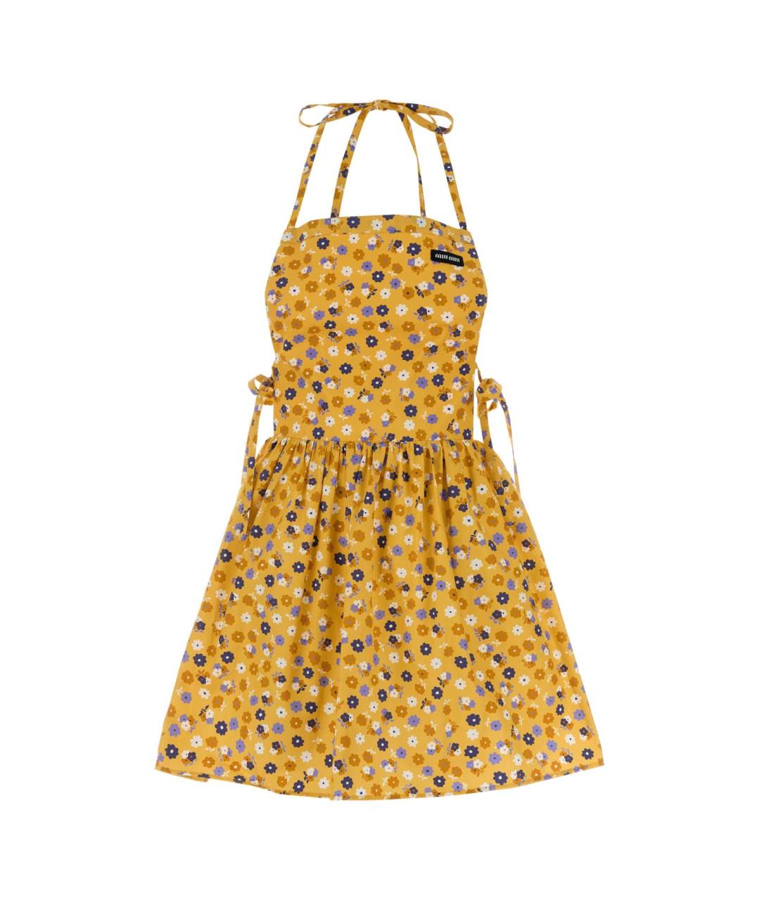 MIU MIU Мульти хлопковое повседневное платье, фото 1
