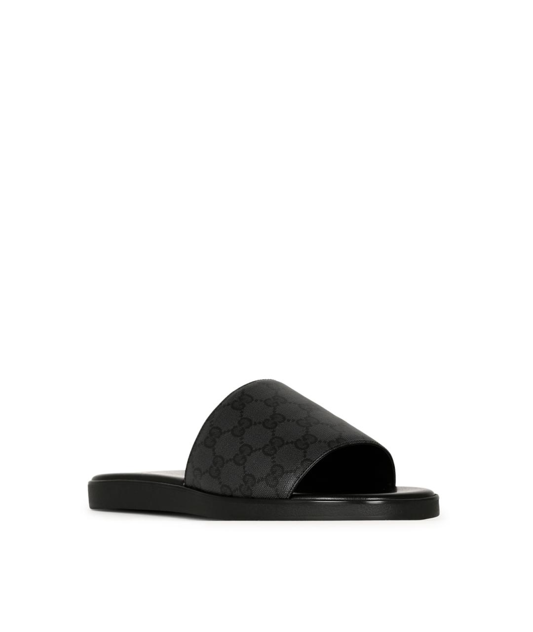 GUCCI Черные шлепанцы, фото 2