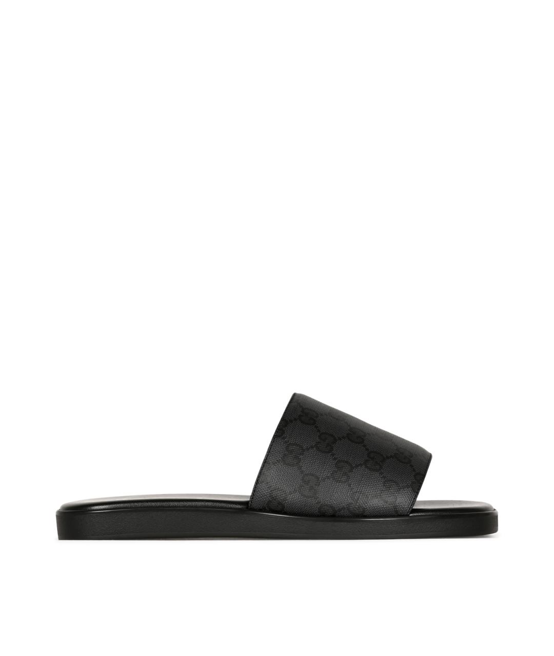 GUCCI Черные шлепанцы, фото 1
