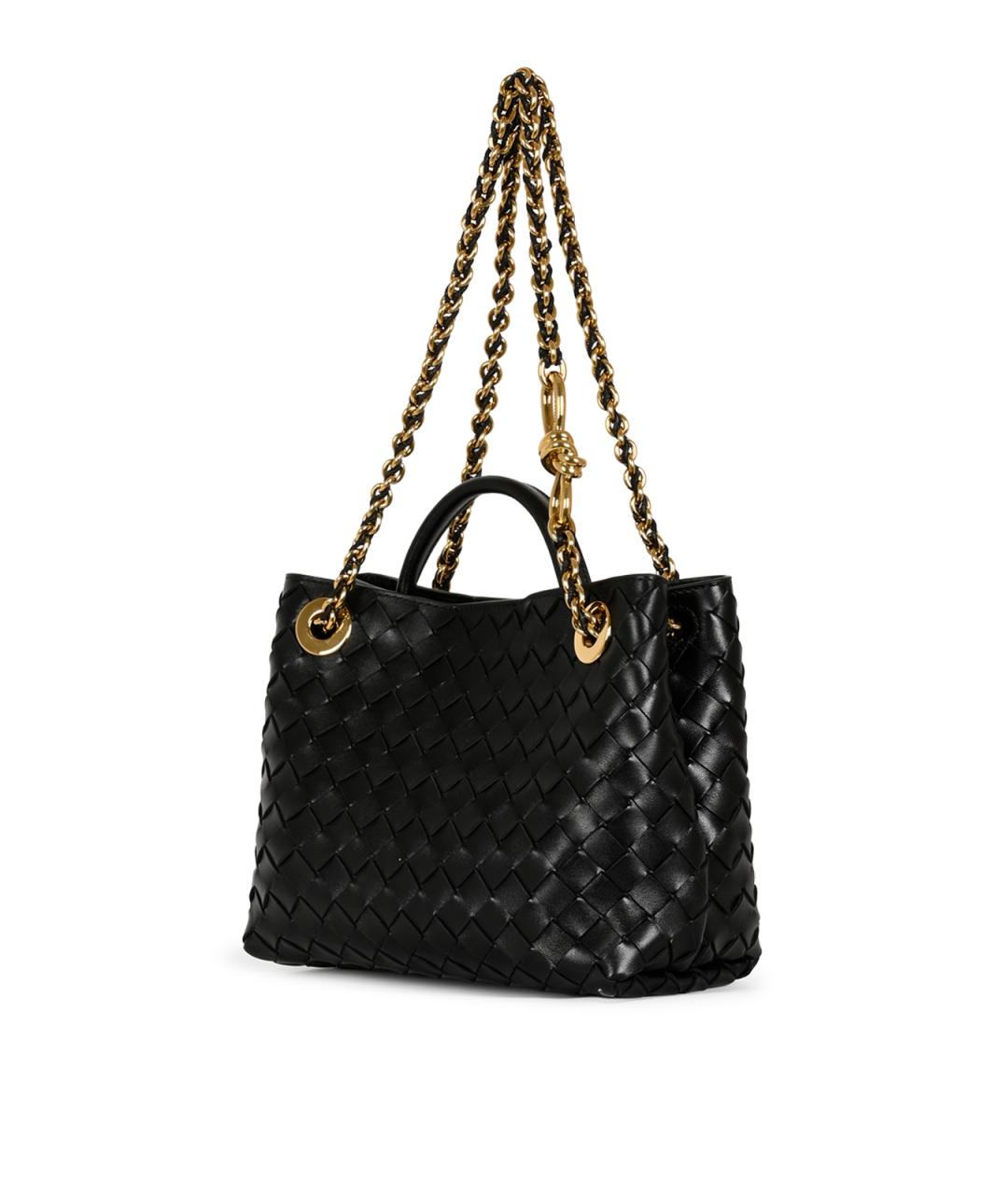 BOTTEGA VENETA Черная сумка через плечо, фото 3