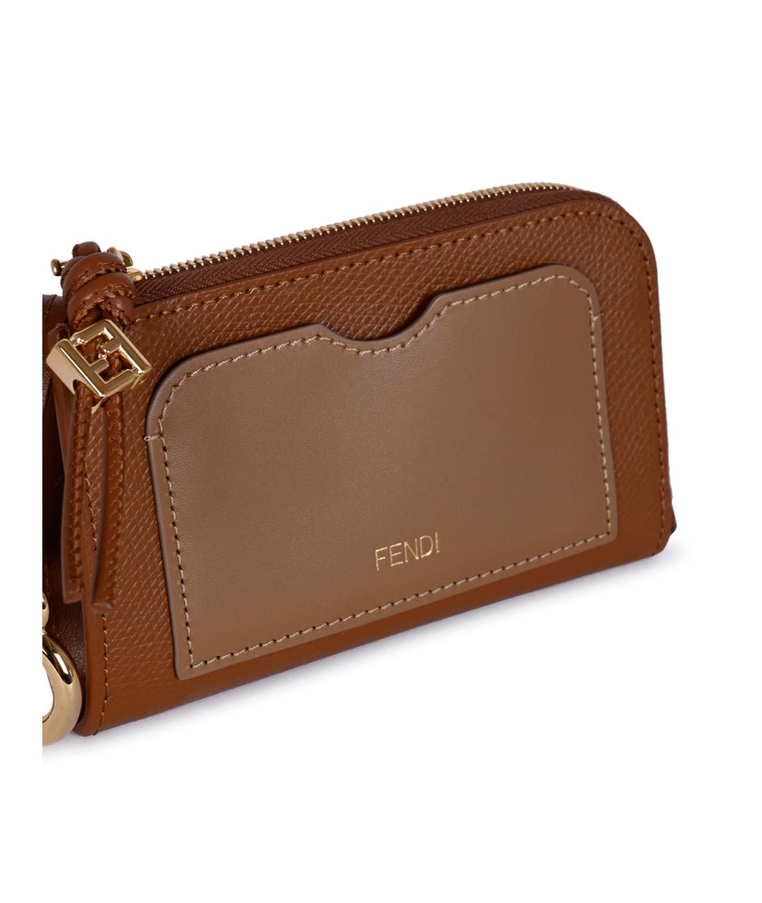 FENDI Коричневый кошелек, фото 4