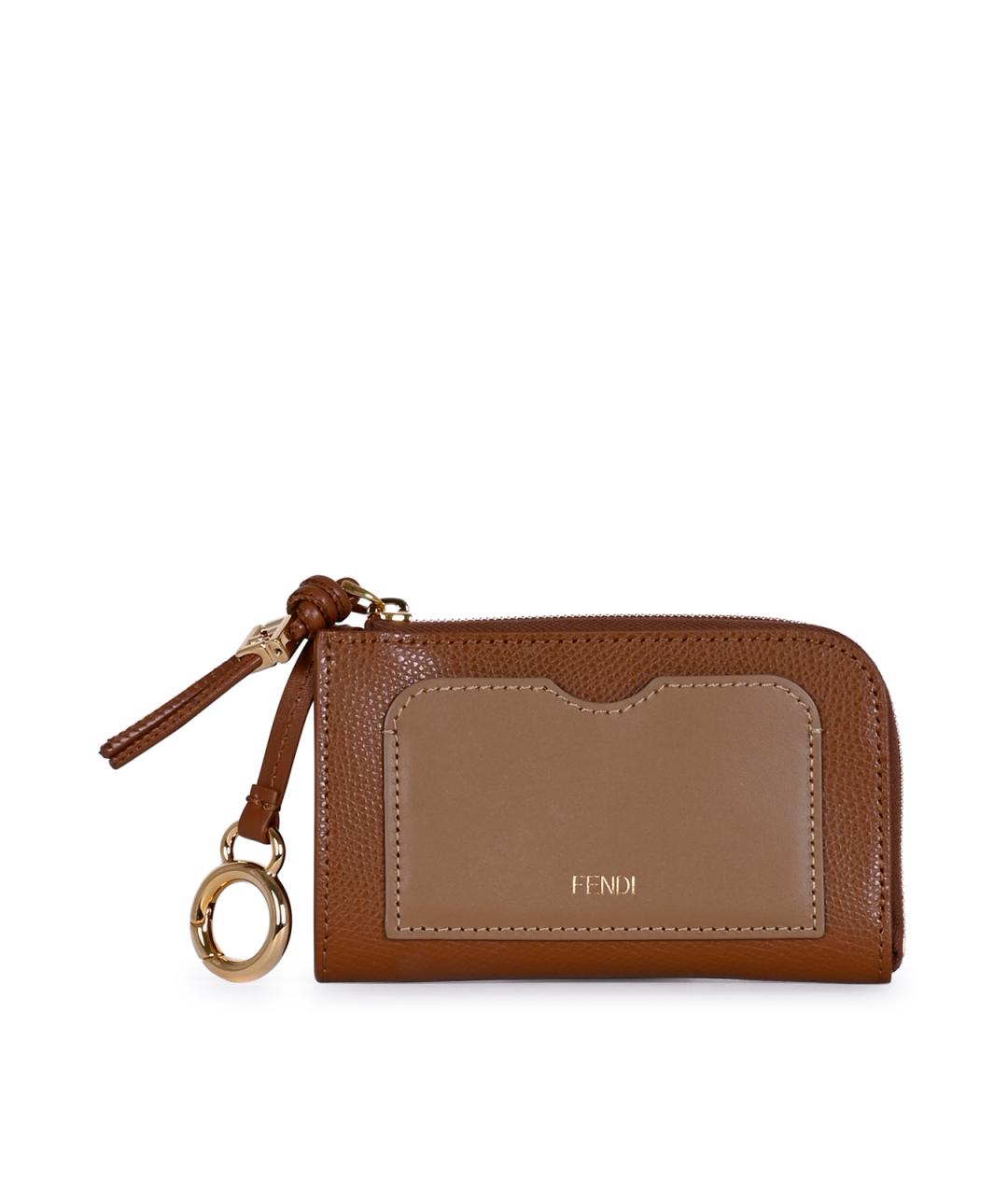 FENDI Коричневый кошелек, фото 1