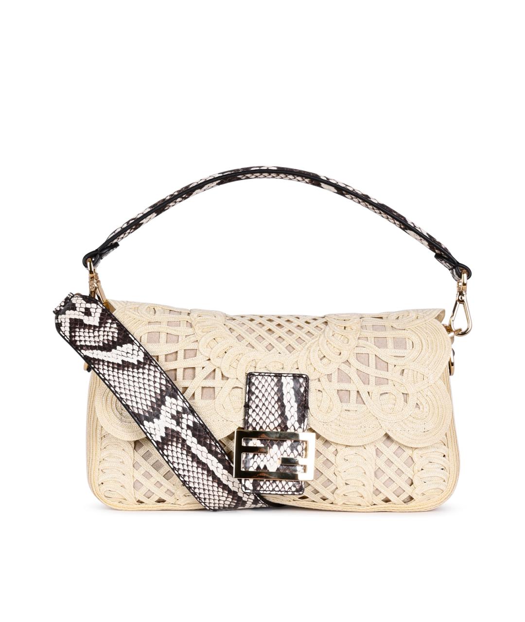 FENDI Бежевая сумка тоут, фото 2