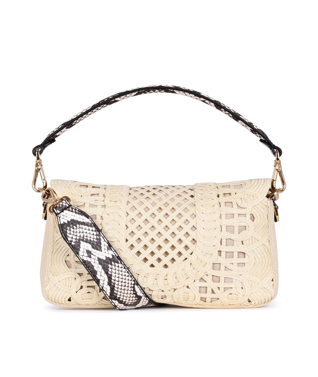 FENDI Бежевая сумка тоут, фото 6