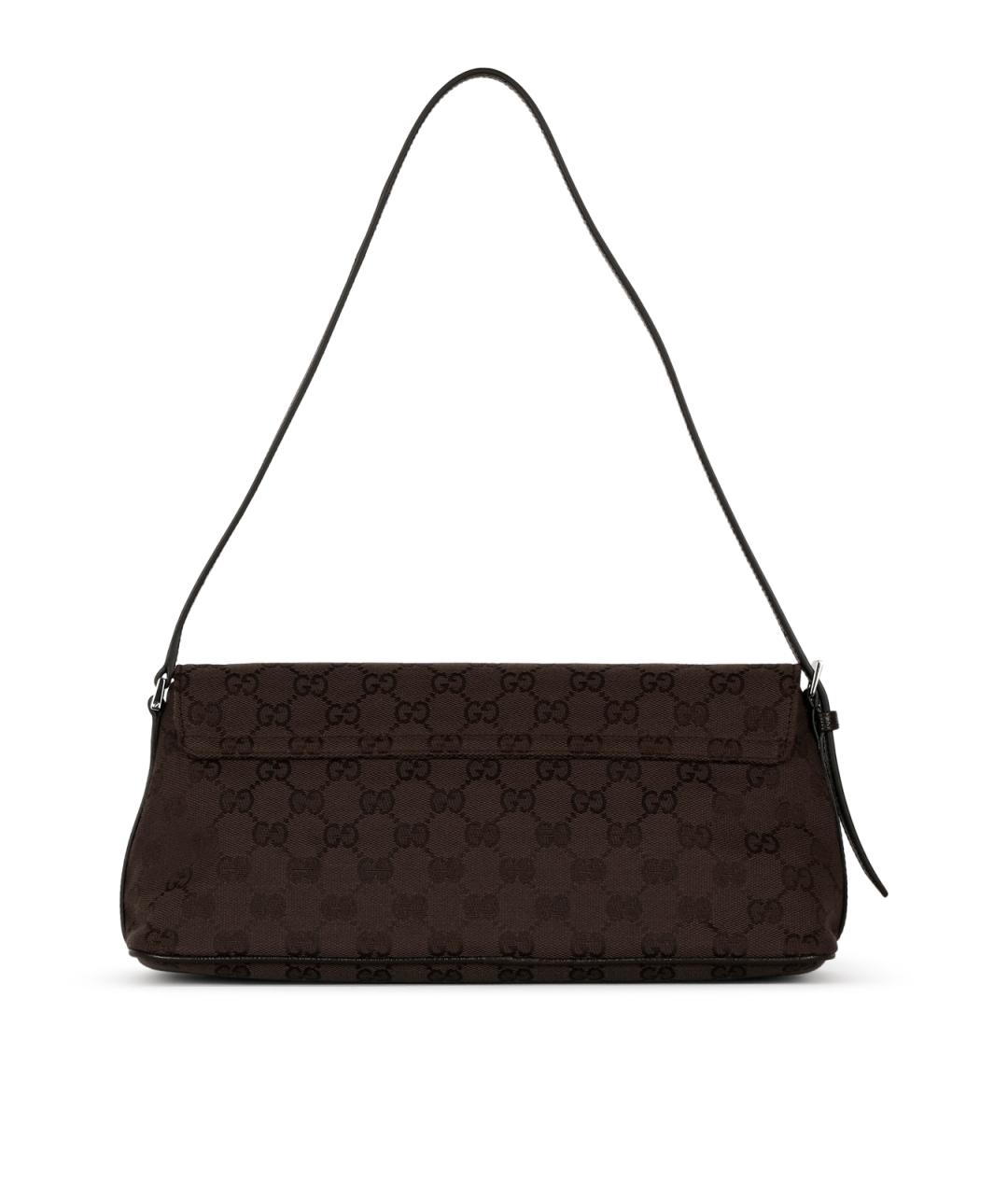GUCCI Коричневая тканевая сумка через плечо, фото 3