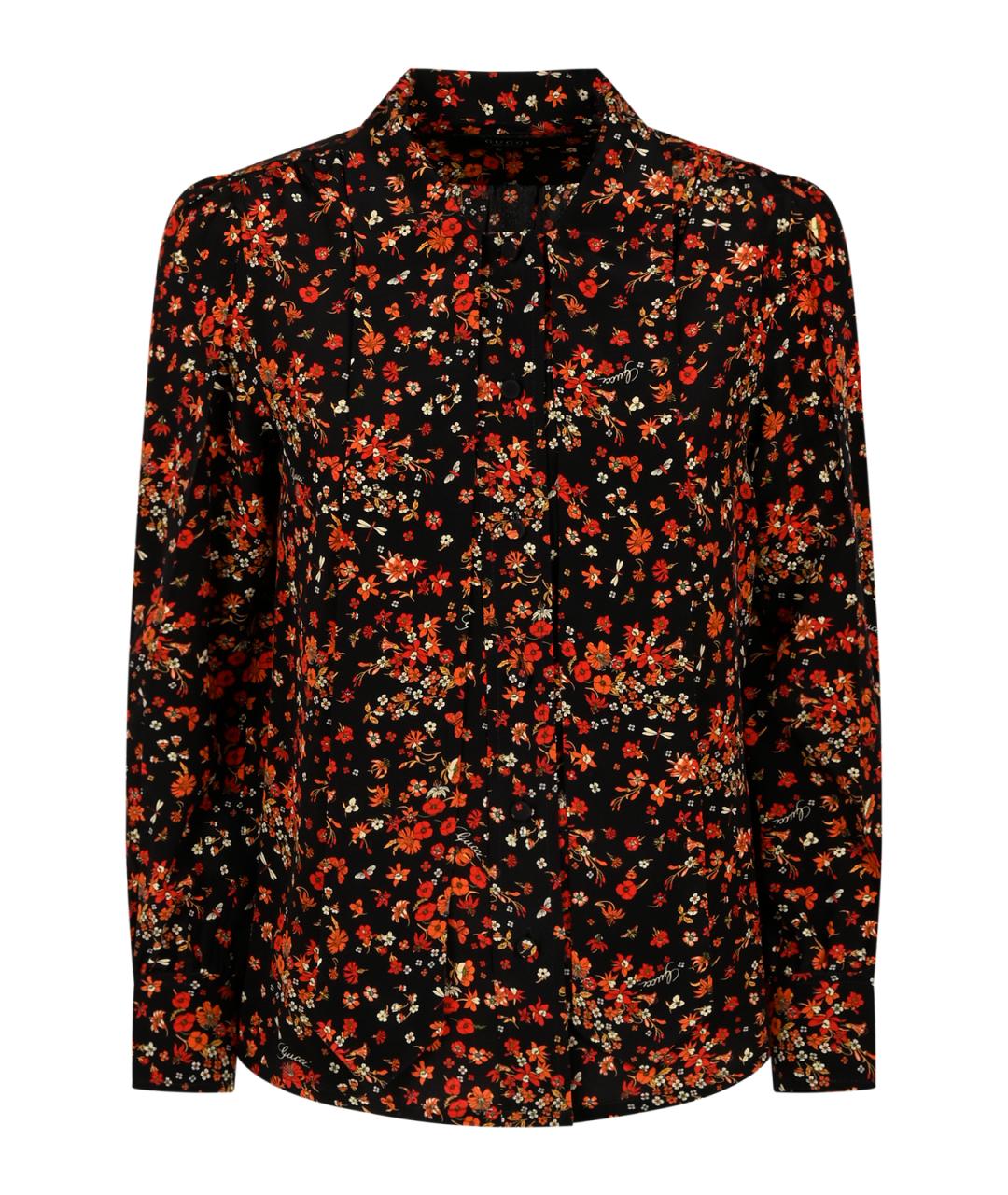 GUCCI Мульти шелковая рубашка, фото 1