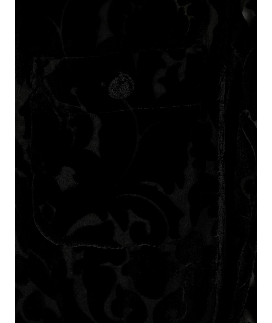 GUCCI Черная вискозная рубашка, фото 3