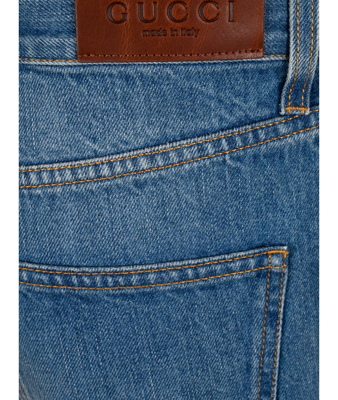 GUCCI Синие прямые джинсы, фото 6
