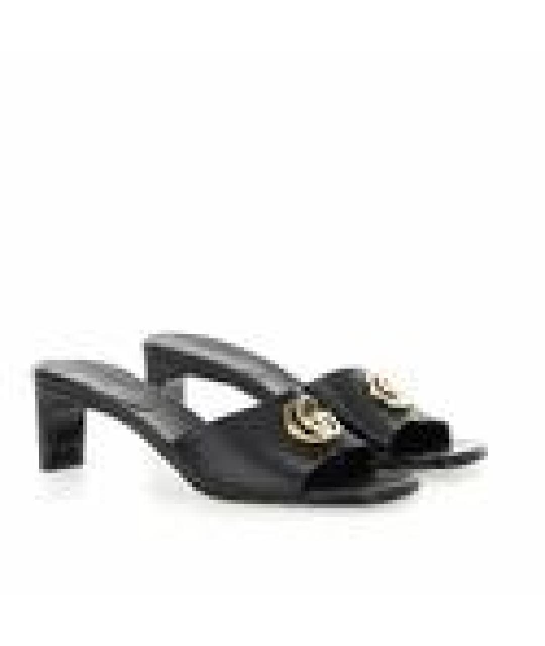 GUCCI Черные кожаные мюли, фото 7