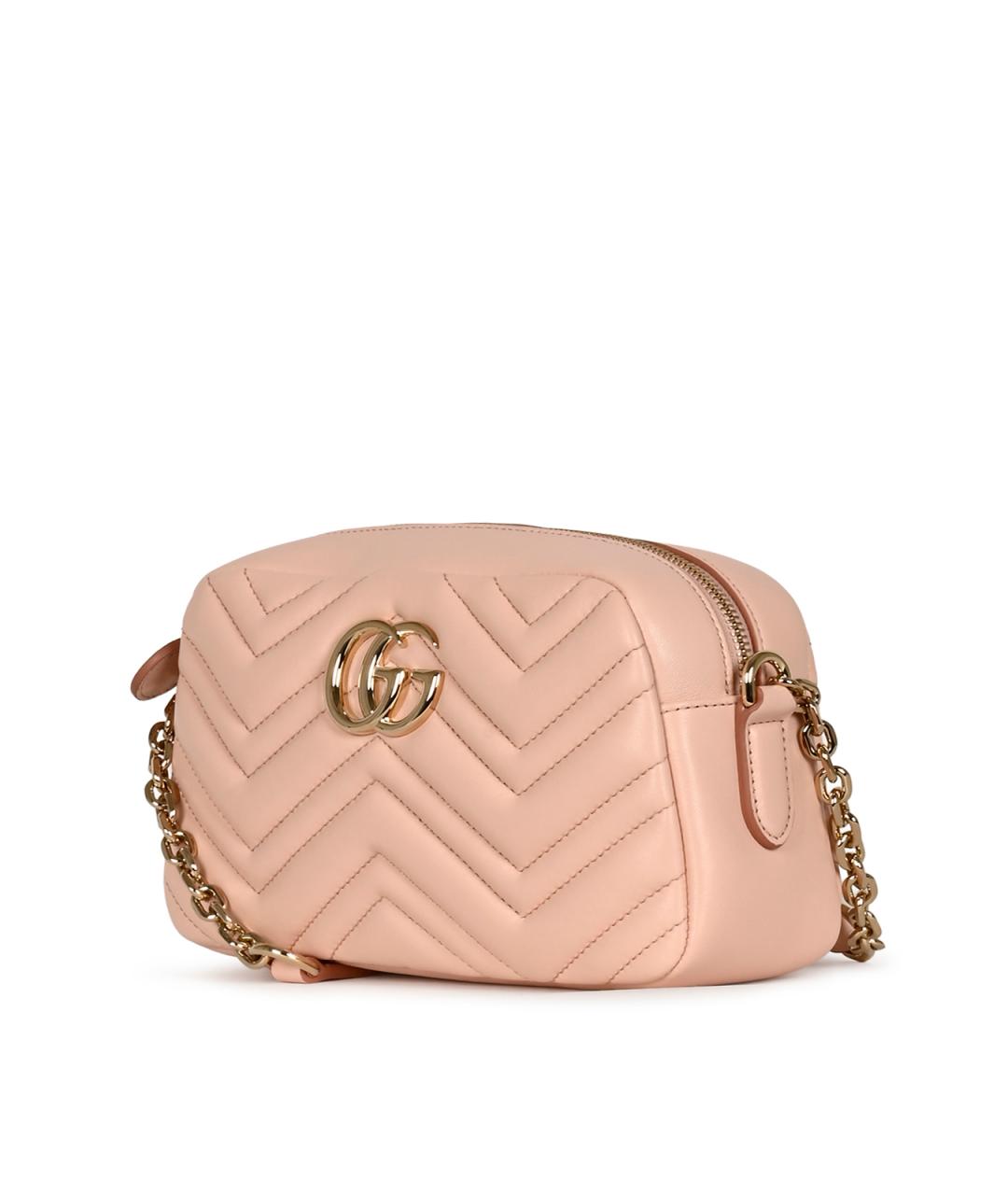GUCCI Розовая кожаная сумка тоут, фото 3