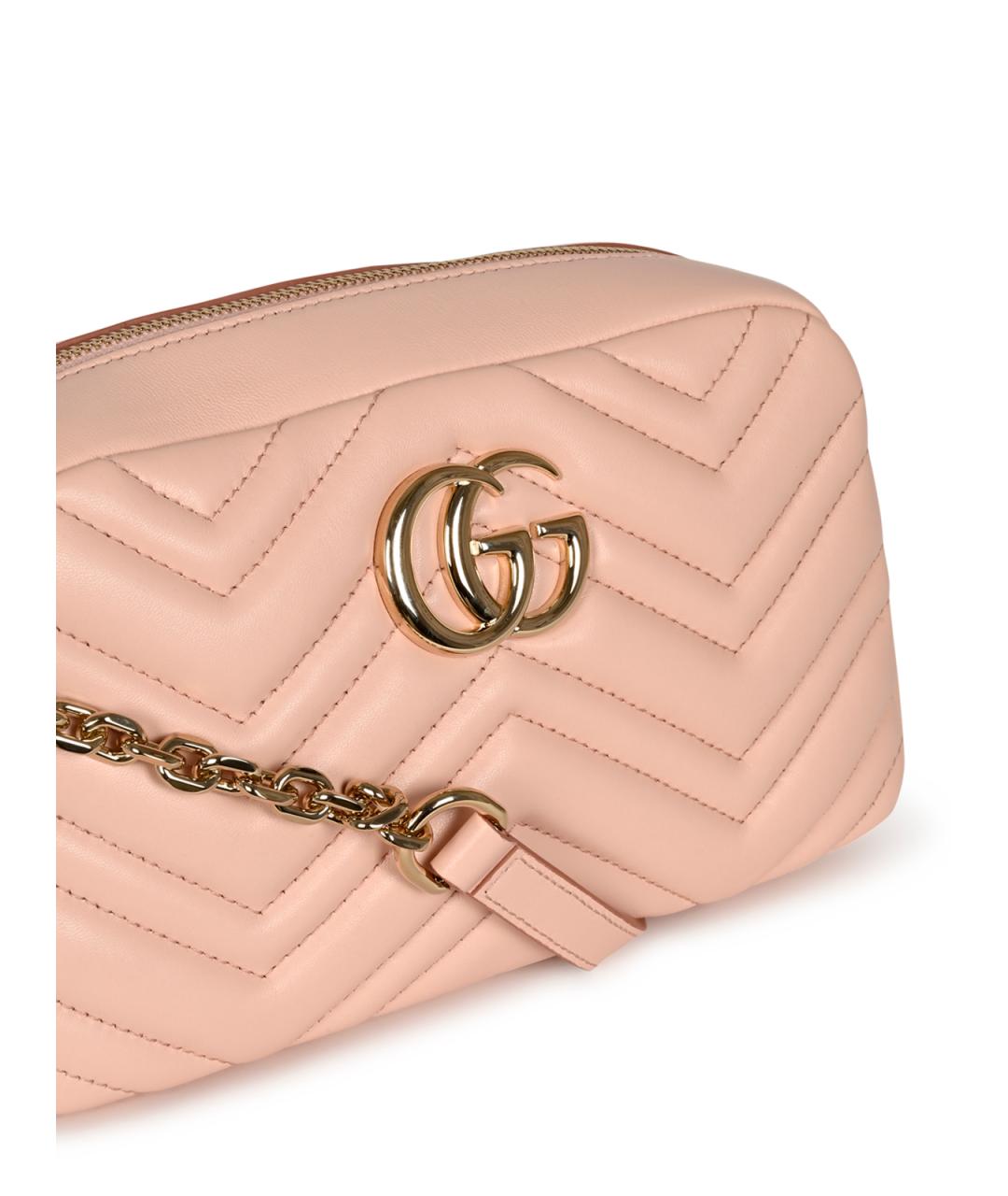 GUCCI Розовая кожаная сумка тоут, фото 8