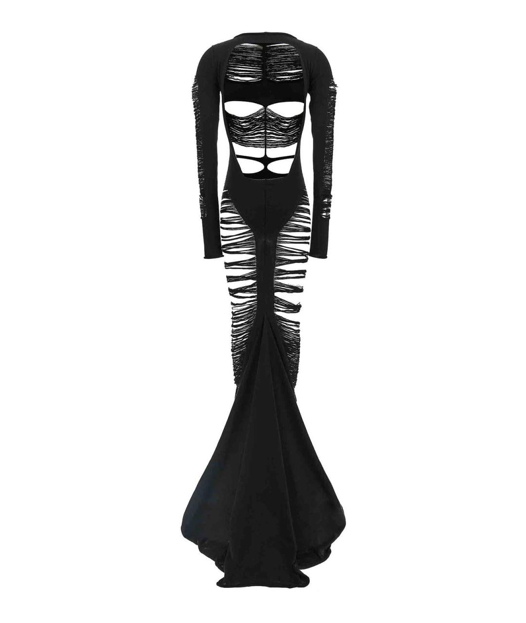 RICK OWENS Черное шерстяное вечернее платье, фото 2