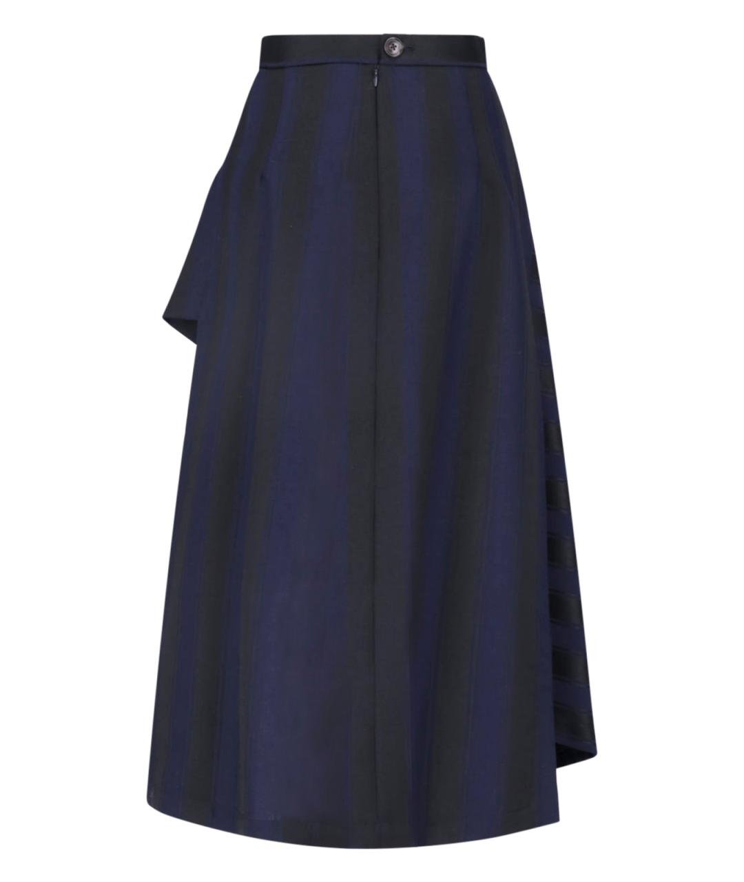VIVIENNE WESTWOOD Синяя шерстяная юбка макси, фото 2