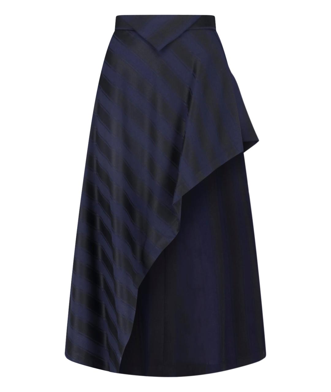 VIVIENNE WESTWOOD Синяя шерстяная юбка макси, фото 1