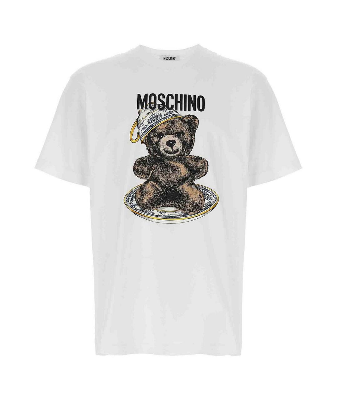 MOSCHINO Мульти хлопковая футболка, фото 1