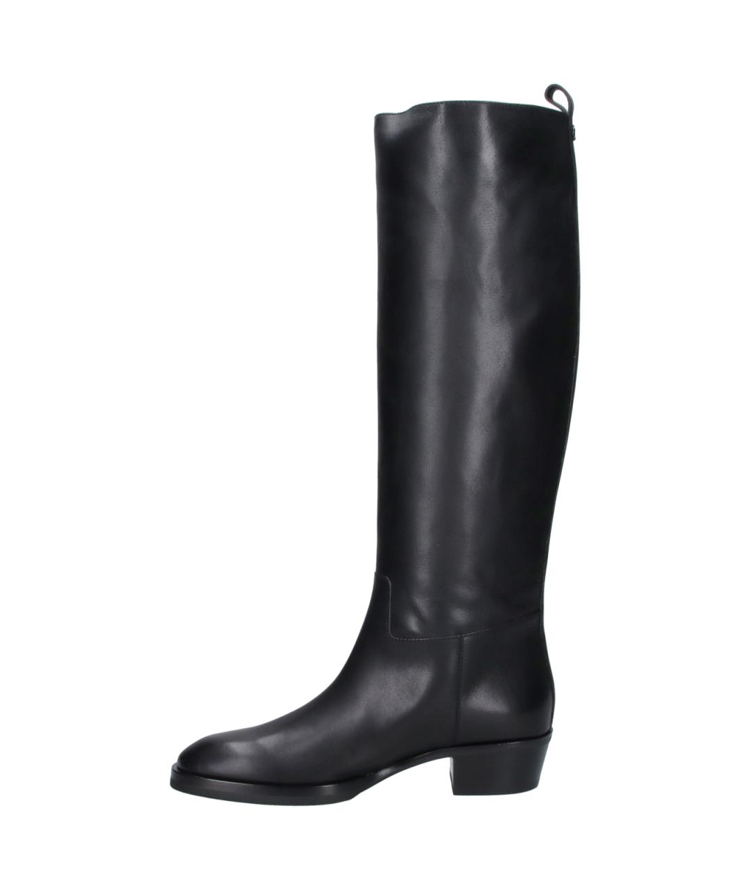 JIMMY CHOO Черные кожаные сапоги, фото 3