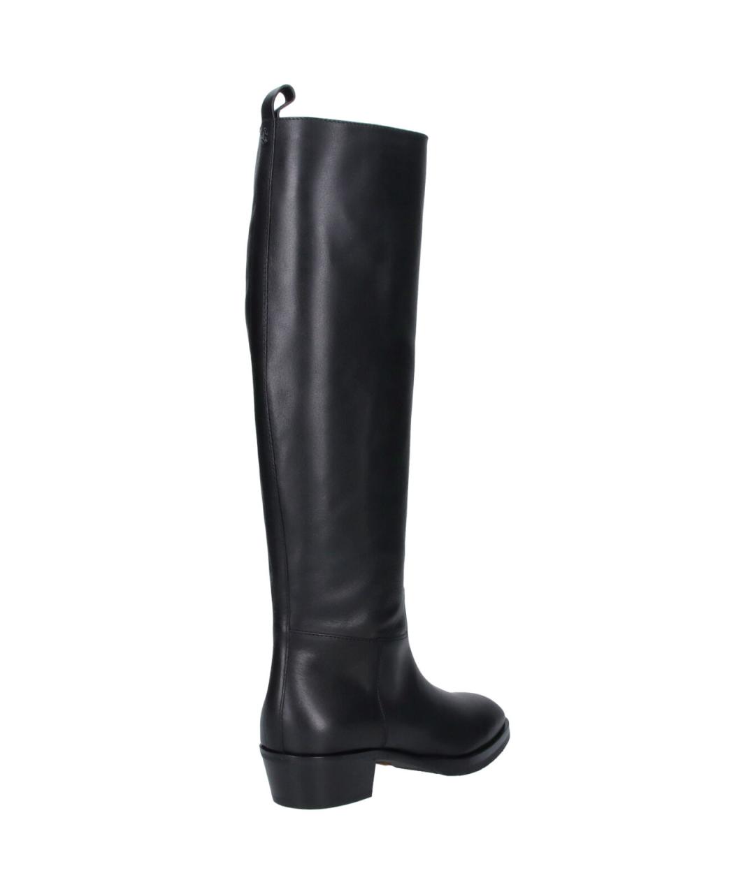 JIMMY CHOO Черные кожаные сапоги, фото 4