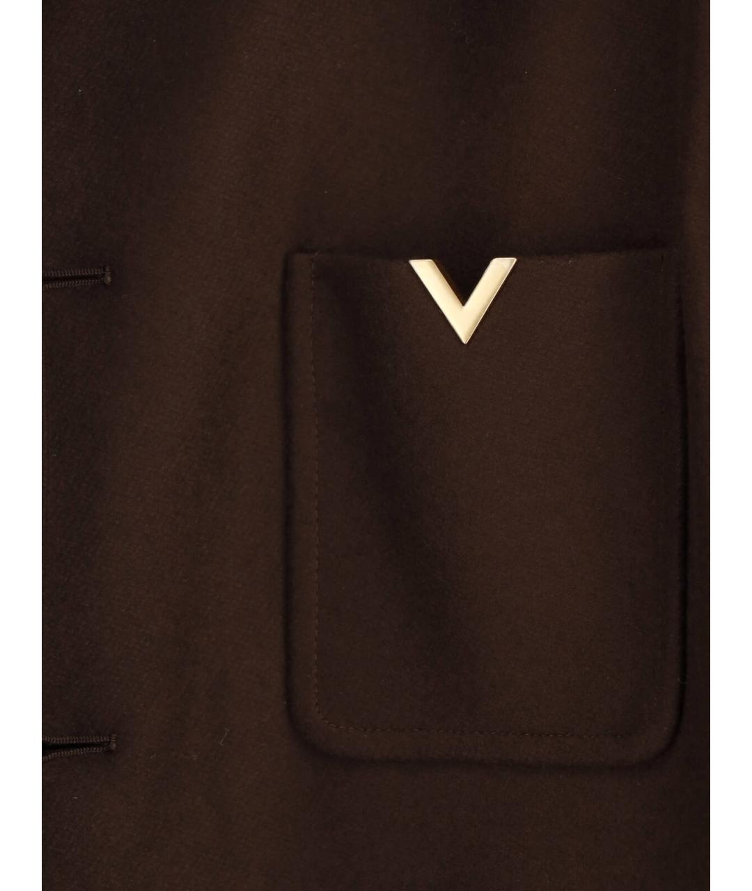 VALENTINO Коричневая шерстяная куртка, фото 4