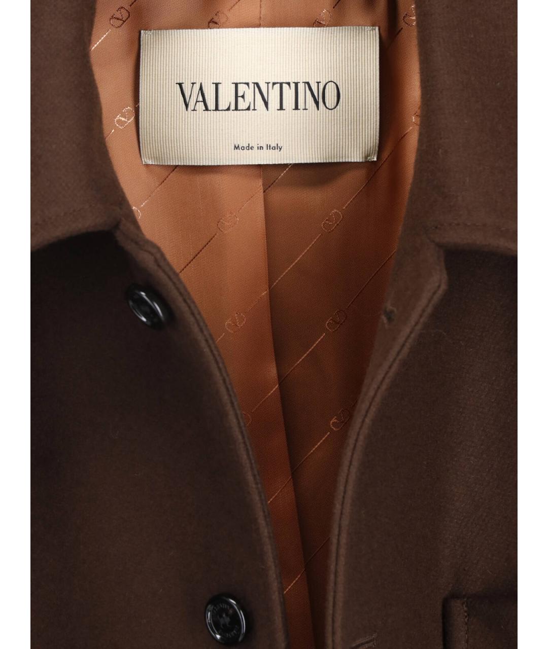 VALENTINO Коричневая шерстяная куртка, фото 3