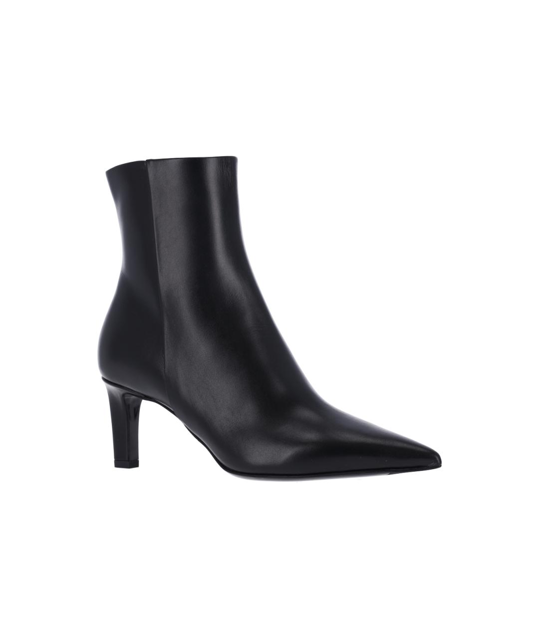 JIMMY CHOO Черные кожаные ботильоны, фото 2