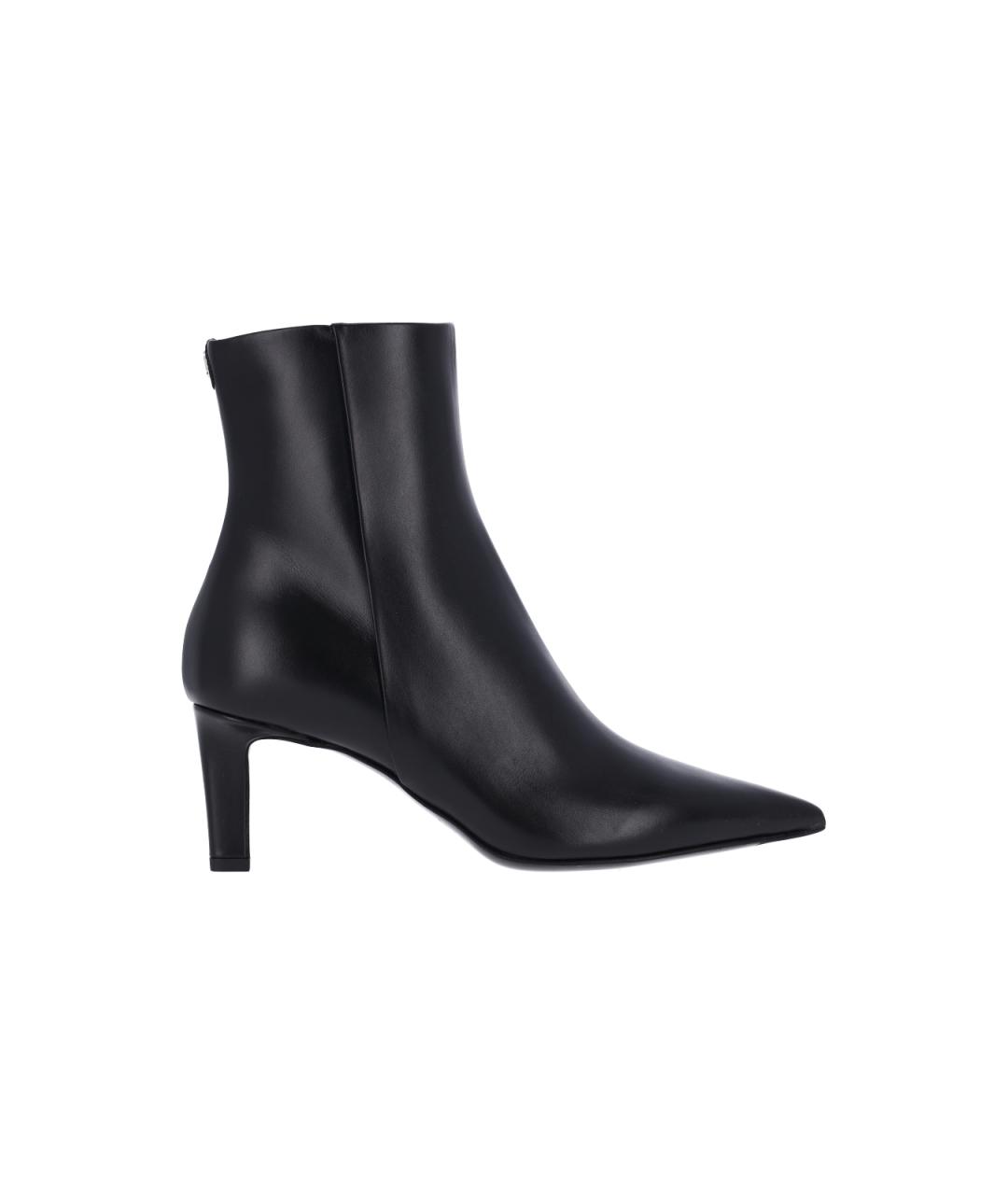 JIMMY CHOO Черные кожаные ботильоны, фото 1