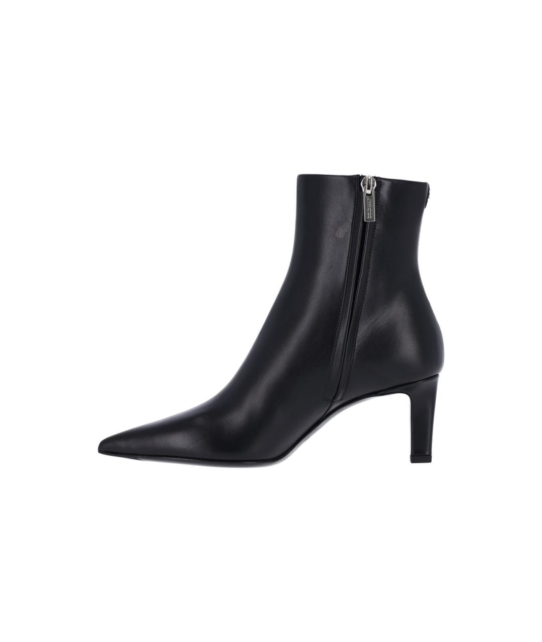 JIMMY CHOO Черные кожаные ботильоны, фото 3