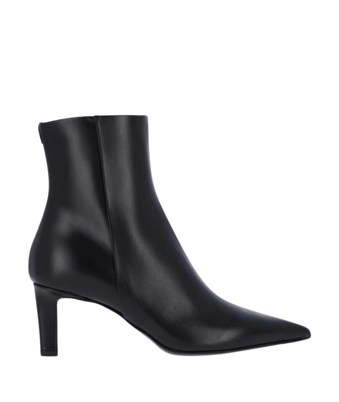 JIMMY CHOO Черные кожаные ботильоны, фото 1
