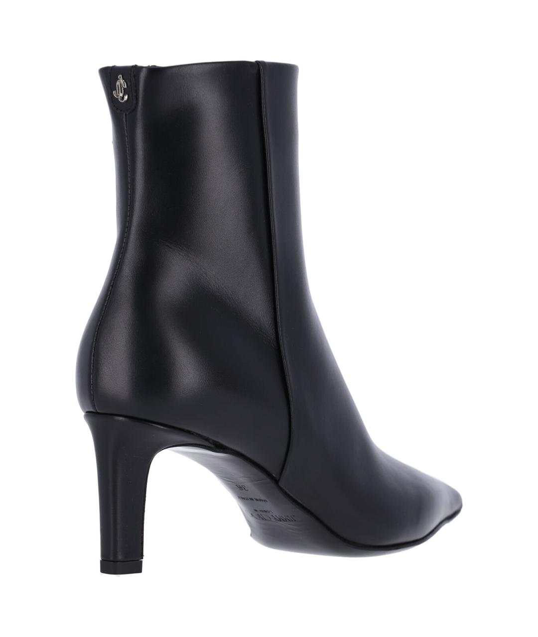 JIMMY CHOO Черные кожаные ботильоны, фото 4