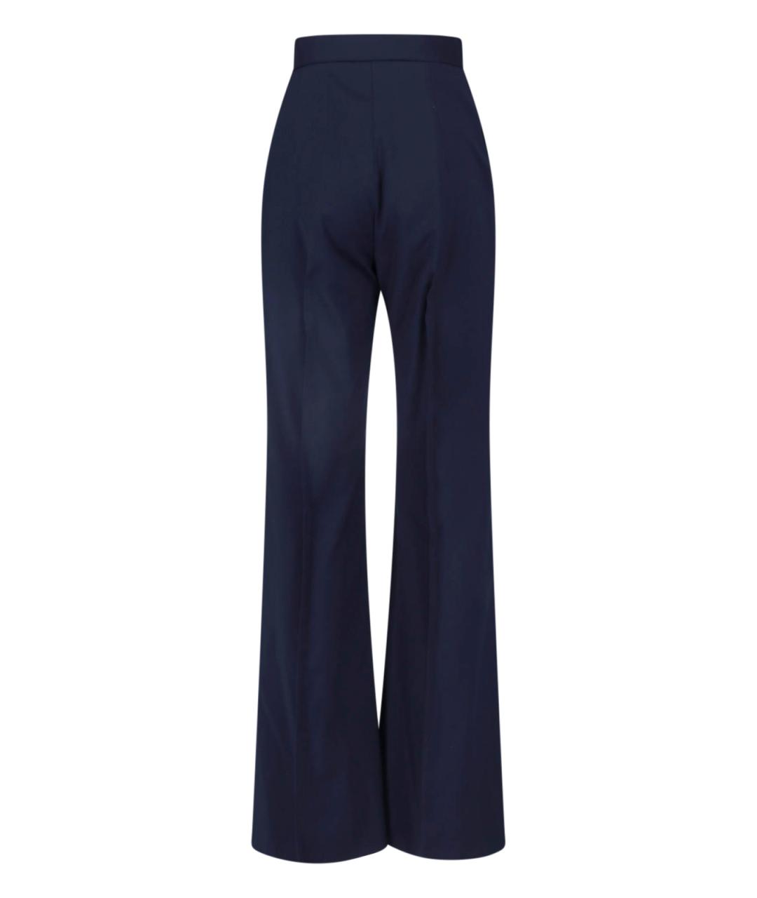 VIVIENNE WESTWOOD Синие шерстяные прямые брюки, фото 2