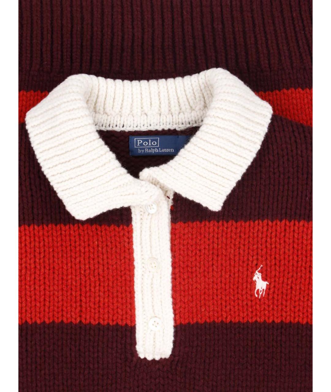 POLO RALPH LAUREN Красный шерстяной джемпер / свитер, фото 3