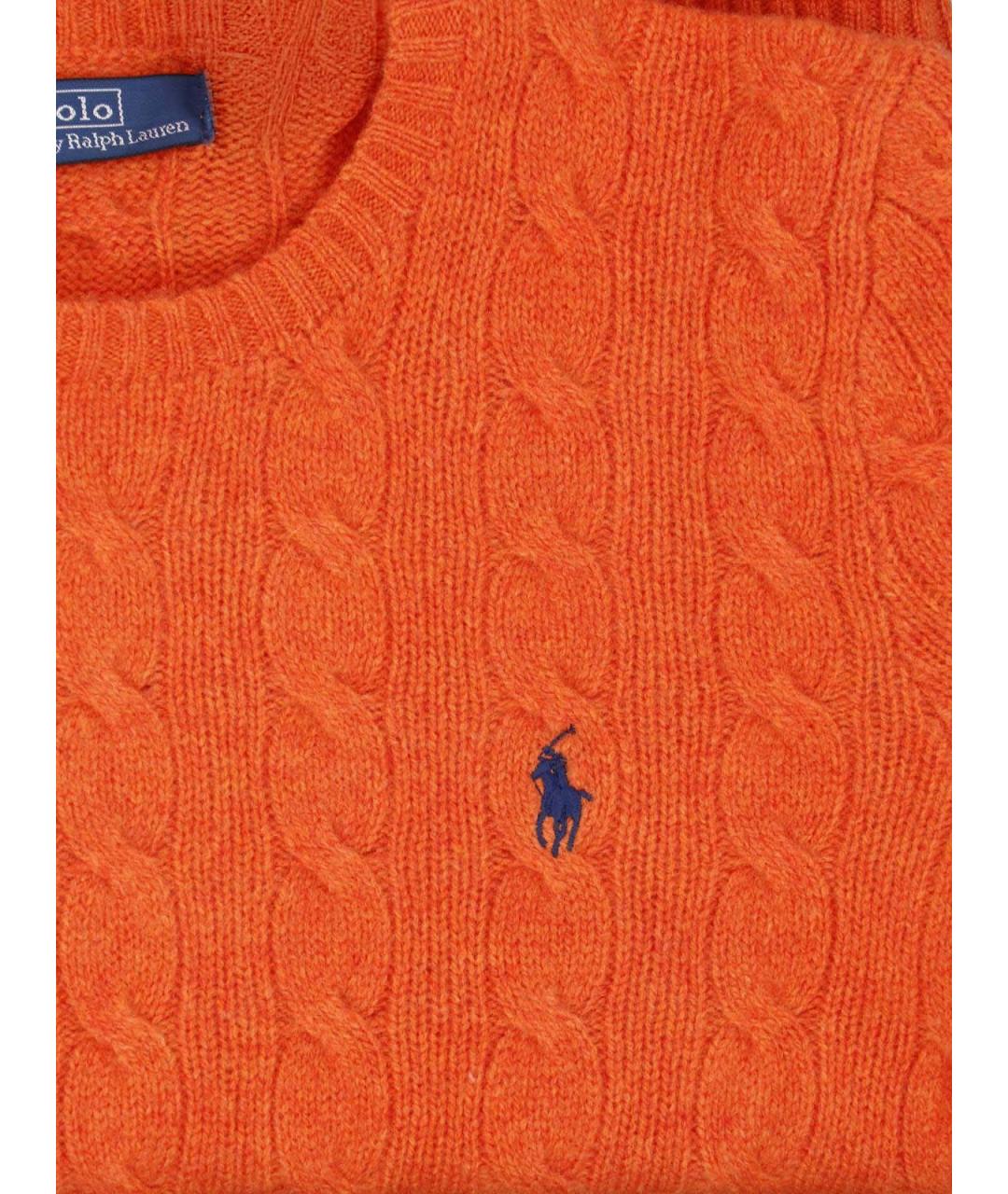 POLO RALPH LAUREN Оранжевый шерстяной джемпер / свитер, фото 3