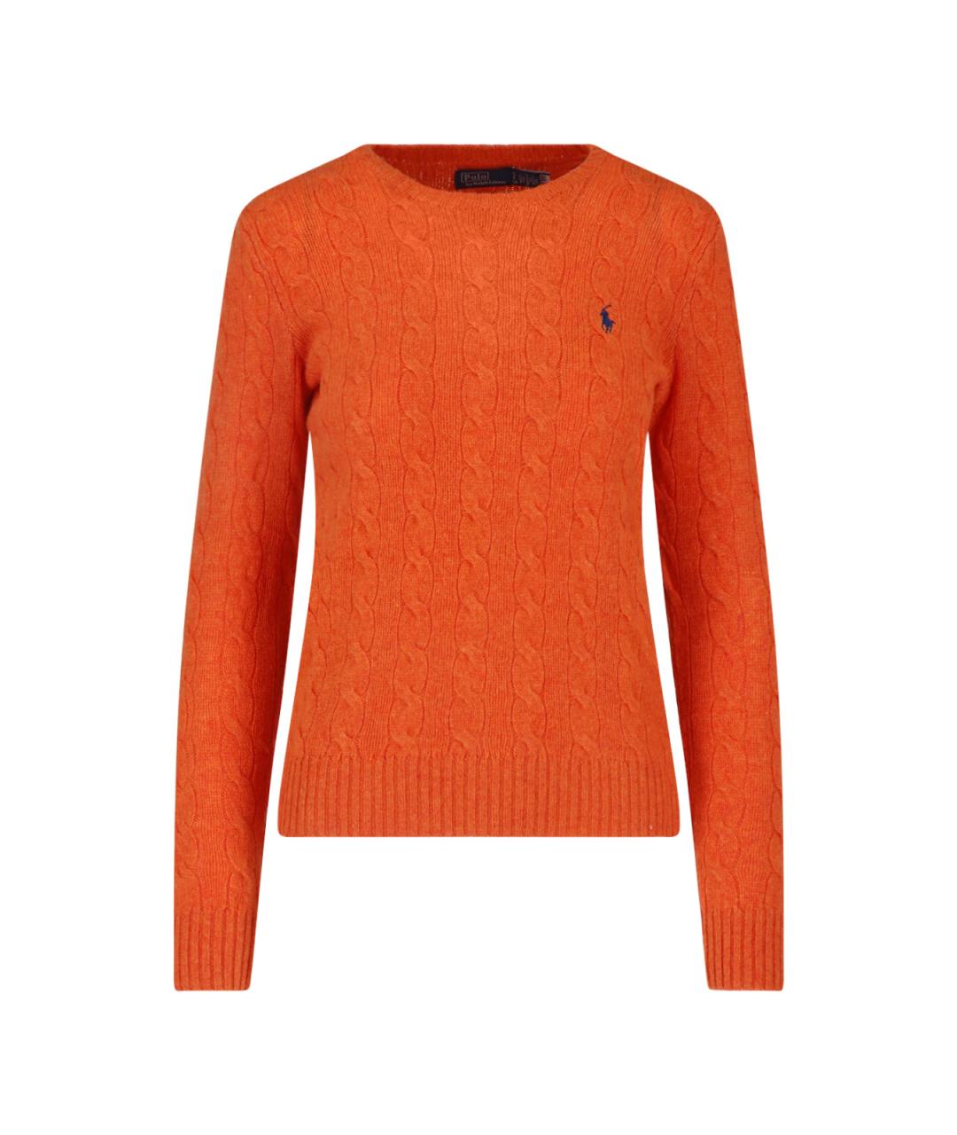 POLO RALPH LAUREN Оранжевый шерстяной джемпер / свитер, фото 1