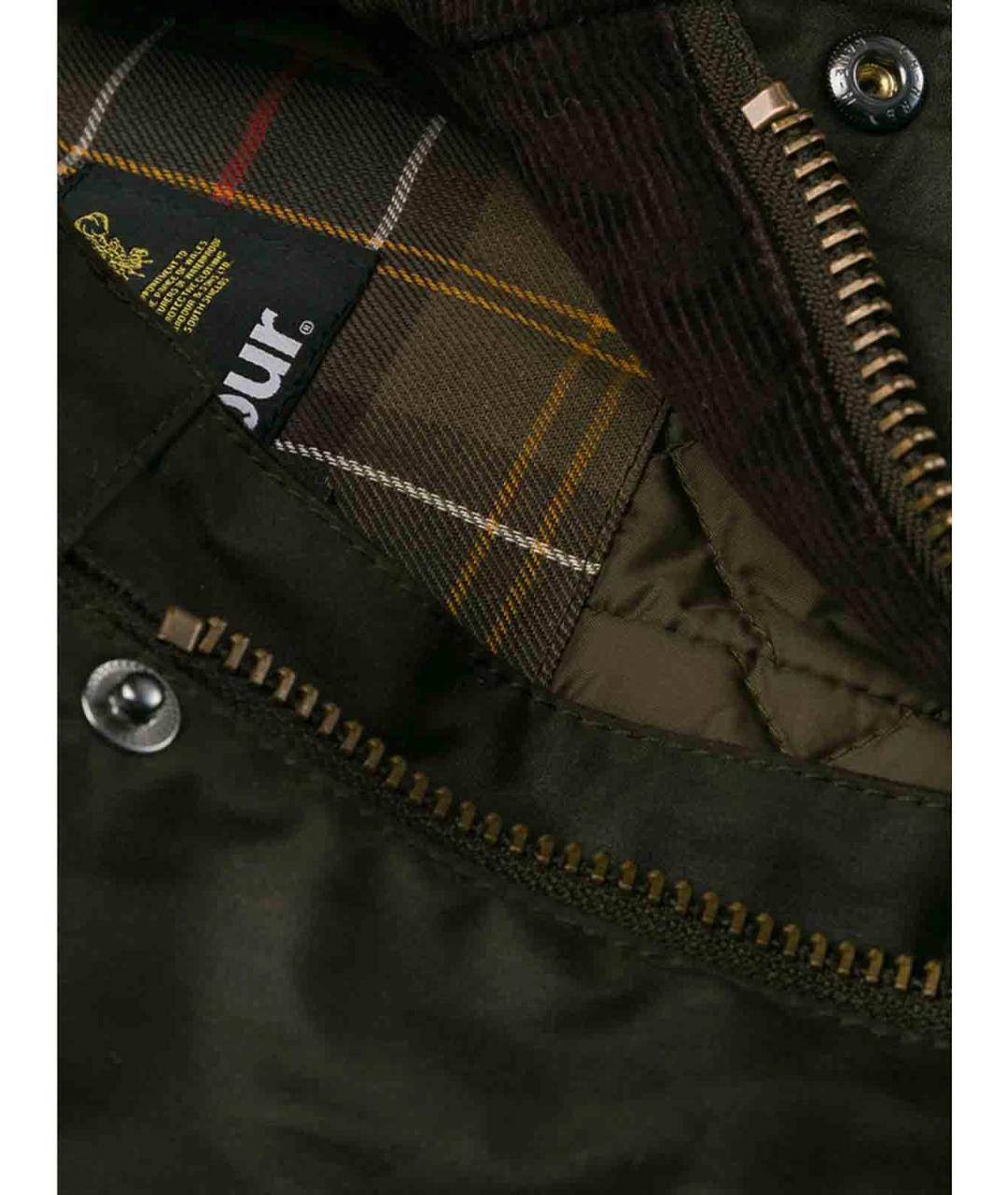 BARBOUR Коричневая хлопковая куртка, фото 6